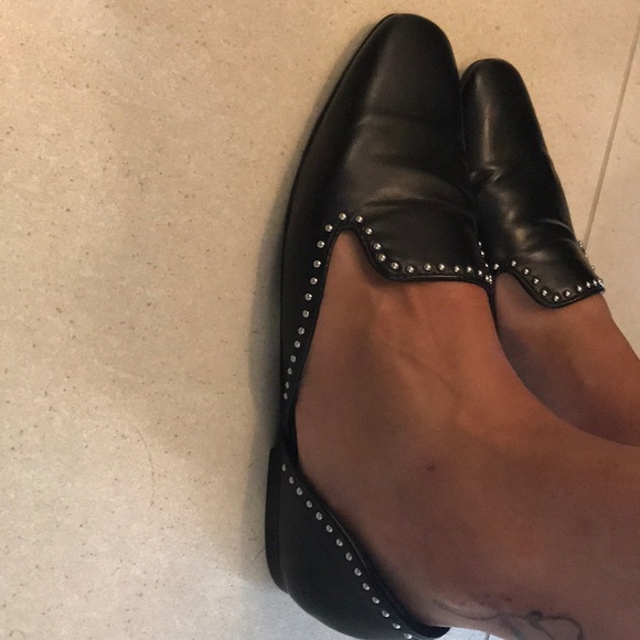 Zara trafaluc black studded moccasins - Picture 4 of 6